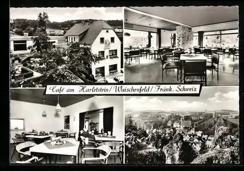 AK Waischenfeld /Fränk. Schweiz, Café am Harletstein