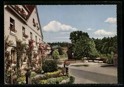 AK Pechgraben b. Bayreuth, Gasthof-Pension Frankenwald, Teilansicht