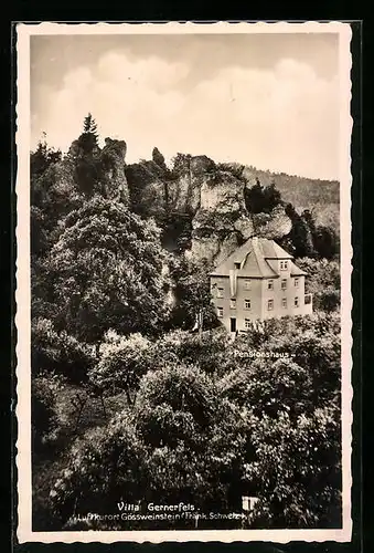 AK Gössweinstein /Fränk. Schweiz, Pension Villa Gernerfels