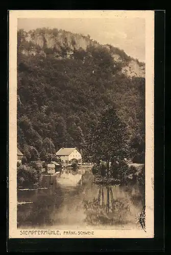 AK Stempfermühle /Fränk. Schweiz, Ortsansicht mit Wasser