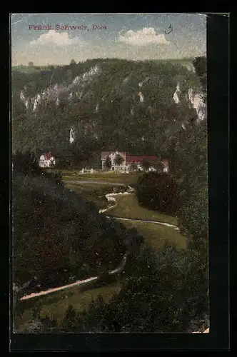 AK Doos /Fränk. Schweiz, Ortsansicht mit Umgebung