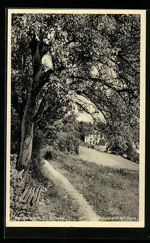 AK Heiligenstadt /Fränk. Schweiz, Erholungsheim mit Park