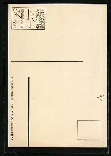 AK Alt-Frankfurt, Markt am Römer, Elektrotagung 1931