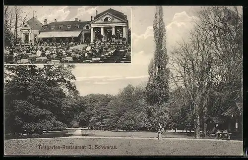 AK Hannover-Kirchrode, Tiergarten-Restaurant J. Schwarze