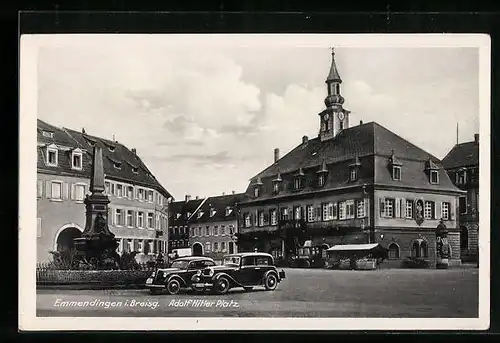 AK Emmendingen i. Breisg., Partie am  Platz