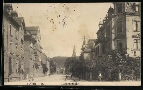 AK Lahr i. B., Blick in die Luisenstrasse