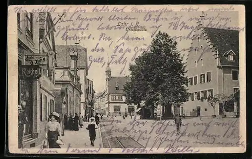 AK Lahr i. B., Urteilsplatz mit Rathaus