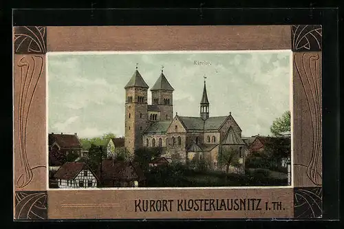 AK Klosterlausnitz i. Th., Blick auf die Kirche