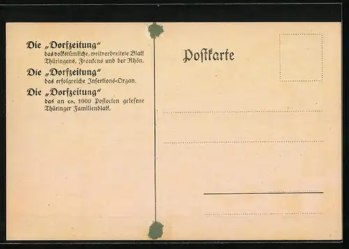 AK Hildburghausen, Die Dorfzeitung, Die Germanen, Volksfest