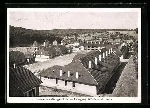 AK Wörth a.d. Sauer, Heeresverwaltungsschule, Teilansicht