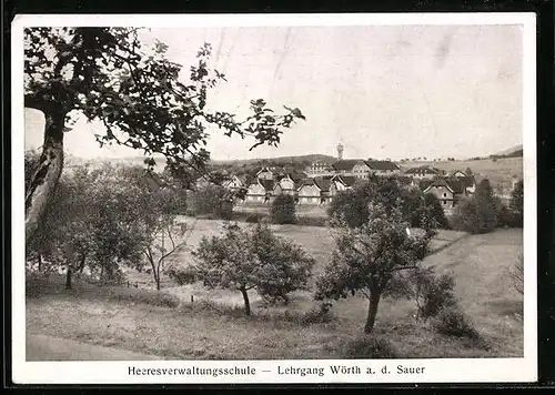 AK Wörth a.d. Sauer, Heeresverwaltungsschule, Teilansicht