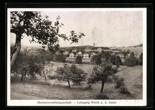 AK Wörth a.d. Sauer, Heeresverwaltungsschule, Teilansicht