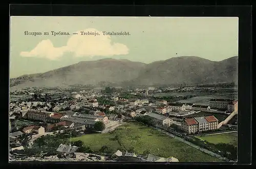 AK Trebinje, Totalansicht aus der Vogelschau