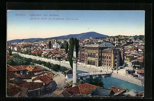 AK Sarajevo, Appelquai mit Rathaus