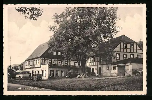AK Neudorf i. Erzgeb., Gasthaus Der Kaiserhof