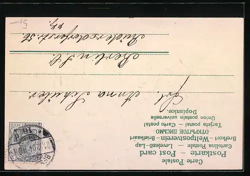 AK Jahreszahl 1905 mit Klee