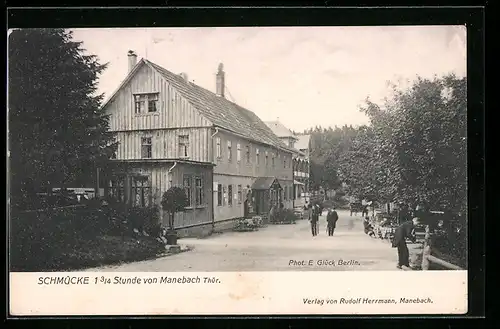 AK Manebach i. Thür., Gasthaus Schmücke