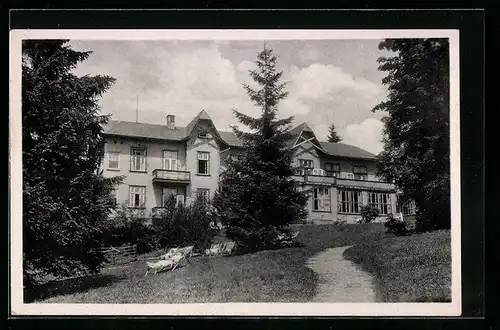 AK Oberhof i. Thür., Erholungsheim des Thüringer Volksverlages, Südseite