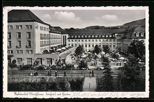 AK Oberschlema / Erzgeb., Kurhotel mit Garten