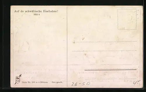 Künstler-AK Hans Boettcher: Bauer findet nur den Kopf und das Seil seines Böckles hinten an dem Wagenteil