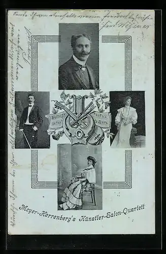 AK Meyer-Herrenberg's Künstler-Salon-Quartett, Portraits der Mitglieder