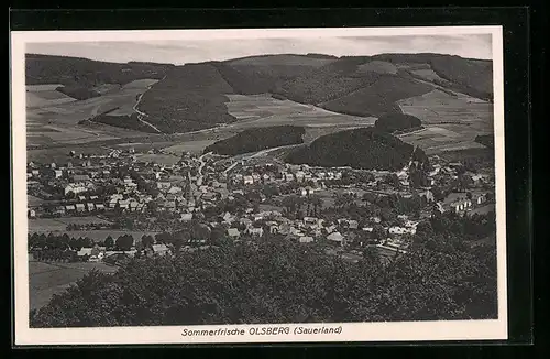 AK Olsberg / Sauerland, Gesamtansicht, Luftbild