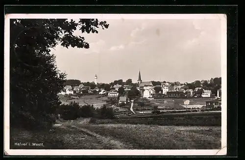 AK Halver i. Westf., Ortsansicht mit Kirche