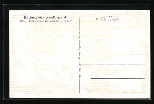 AK Dornap, Erholungsheim Quellengrund