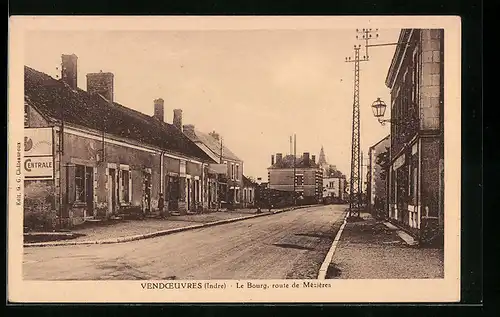 AK Vendoeuvres, Le Bourg, Route de Mezieres