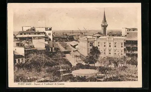 AK Port-Said, Square of Ferdinand de Lesseps