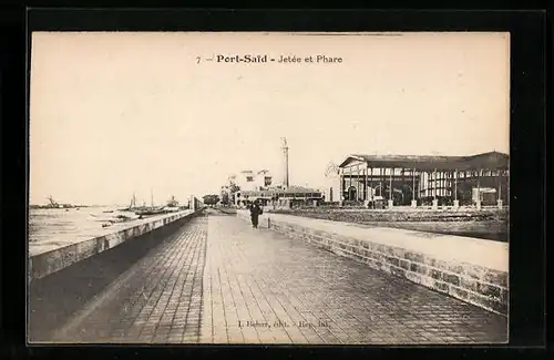 AK Port-Said, Jetee et phare