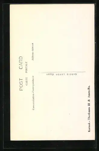 AK Karnak, Thothmes III & Amen-Ra