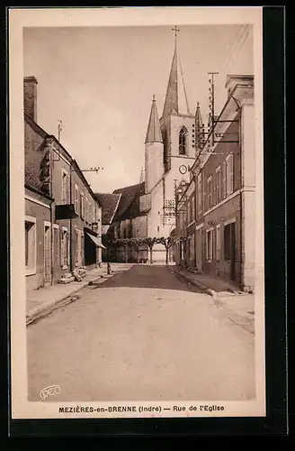 AK Mézières-en-Brenne, Rue de l`Eglise