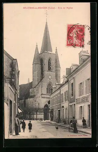 AK Mézières-en-Brenne, Rue de l`Eglise