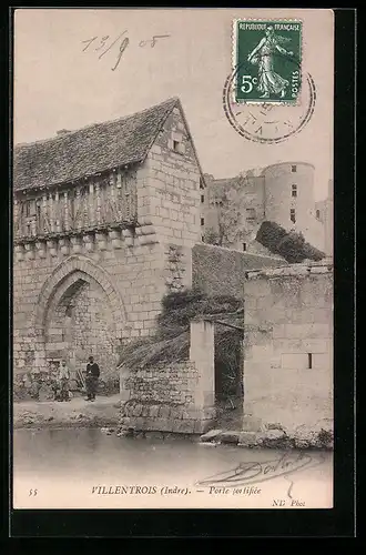 AK Villentrois, Porte fortifiée