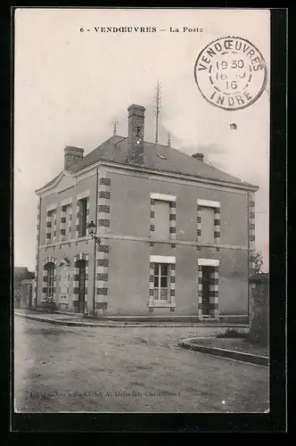 AK Vendceuvres, la Poste