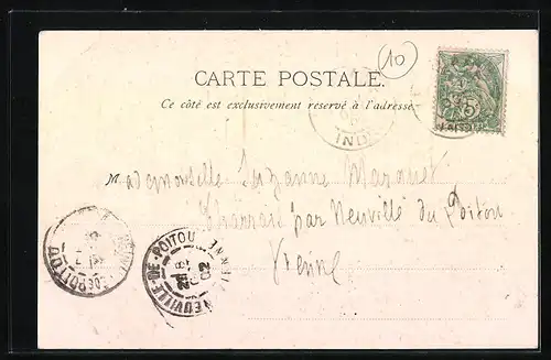 AK Fontgombault, l`Abbaye, les Religieux au travail