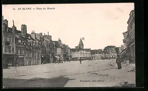 AK Le Blanc, Place du Marché