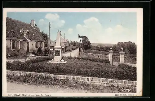 AK Gournay, Vue du Bourg