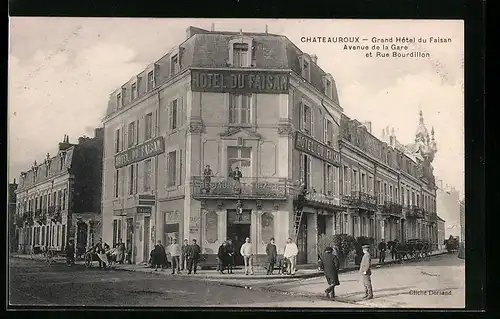 AK Chateauroux, Grand Hotel du Faisan, Avenue de la Gare et Rue Bourdillon