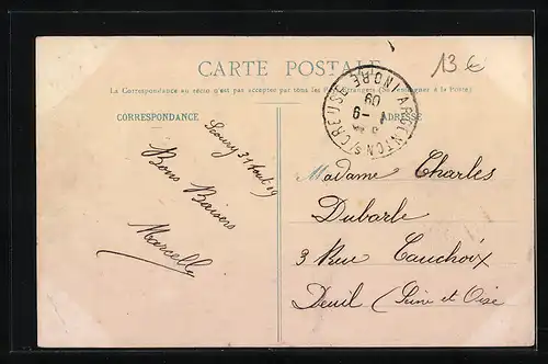 AK Migné, Route de Mezieres