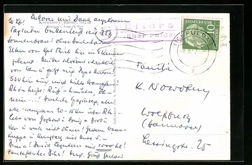 AK Landpoststempel Elters über Fulda