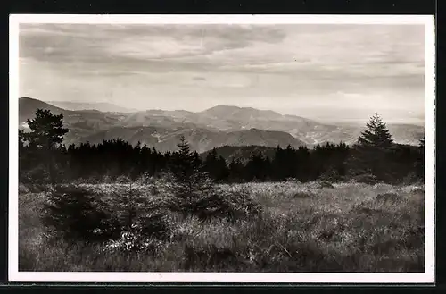 AK Landpoststempel Schliffkopf über Freudenstadt