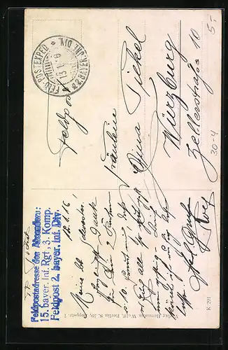 Künstler-AK Heerführer v. Beseler in Uniform mit Abzeichen und Orden