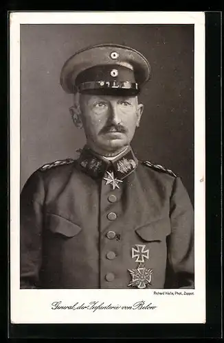 AK Heerführer General der Infanterie von Below in Uniform