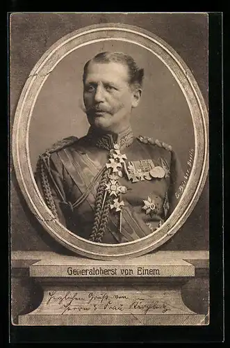 AK Generaloberst von Einem in Gala-Uniform