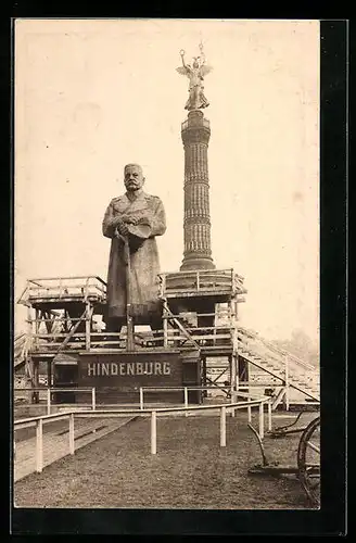 AK Berlin-Tiergarten, der Eiserne Hindenburg, Nagelung, Kriegshilfe