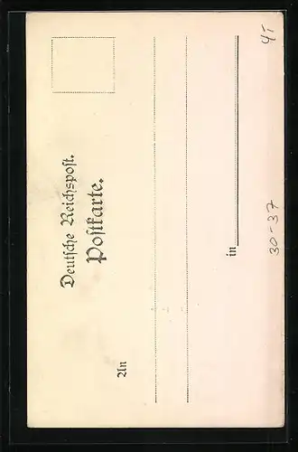 Künstler-AK Soldat der Infanterie auf Posten