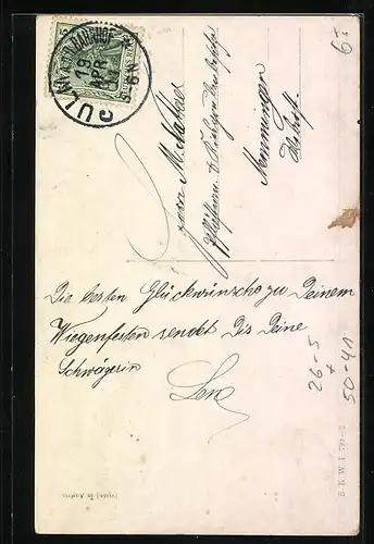 Künstler-AK Karl Feiertag: Mädchen mit Dackel