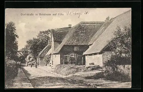 AK Boldixum / Föhr, Dorfstrasse